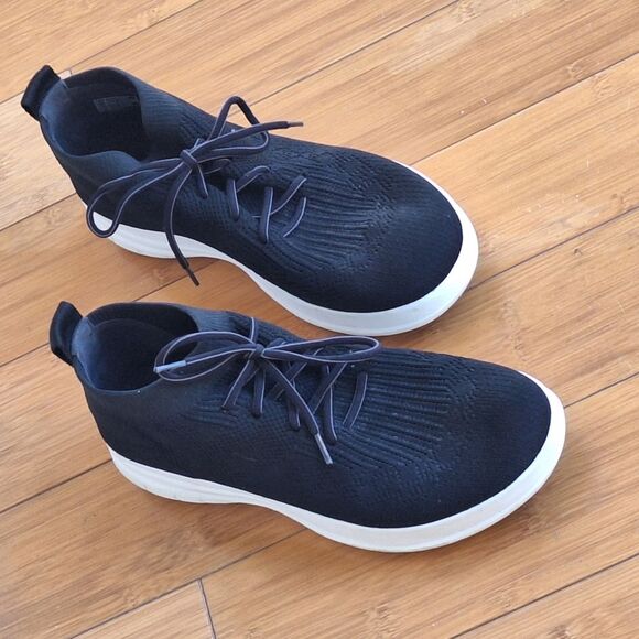 Womens FitFlop Sporty Uberknit Slip-on Black High Top Comfort Sneaker Sz 7.5 - Picture 3 of 14